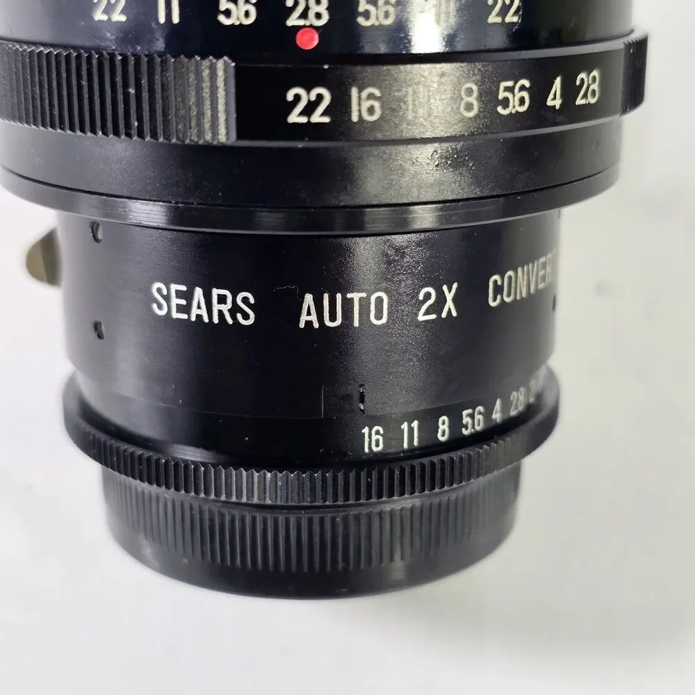Hanimex Automatic Lens RARE 1:2.8 f=135mm-55mm W/Sears Auto Tele Converter